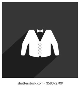 formal suit flat icon