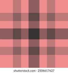 Vector formal del fondo del tartán, textura de la tela del control del negocio. Patrón inconsútil a cuadros textiles estacionarios en la paleta de colores rojos y oscuros.