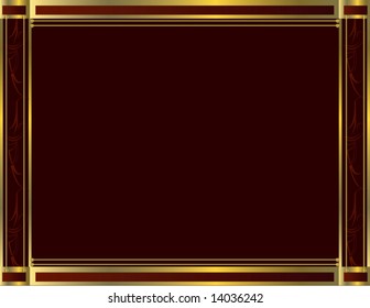 Formal Traditional Red Gold Background Stock Vector (Royalty Free ...