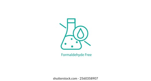 Formaldehyde Free Badge – Safe and Non-Toxic Vector Symbol