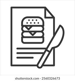 Formality Outline Icon Vector Illustration