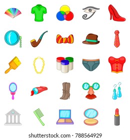 Formalization icons set. Cartoon set of 25 formalization vector icons for web isolated on white background
