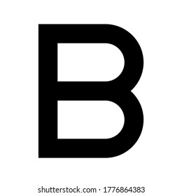 Format bold icon vector isolated on white background.