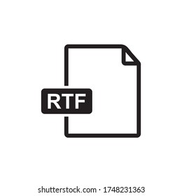 Format File Icon , Rich Text Format Icon