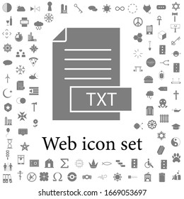 format file txt icon. web icons universal set for web and mobile