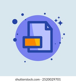 Formatar ilustração simples. Ilustração de vetor de sinais de tipo de arquivo.