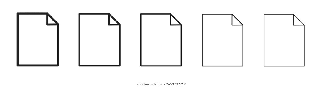 Format icon flat illustration set logo