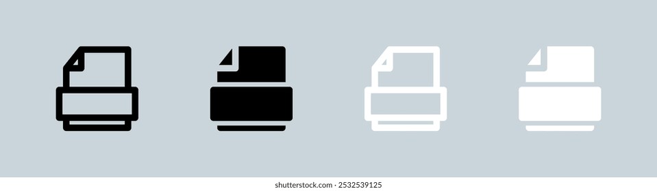 Format icon set in black and white. File type signs vector illustration.