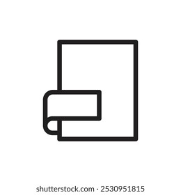 Format icon Thin line flat illustration