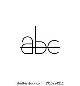 format strikethrough text icon. Element of text and typography for mobile concept and web apps icon. Thin line icon for website design and development