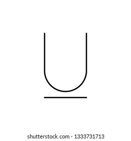 format, text, underline icon. Element of text and sign for mobile concept and web apps icon. Thin line icon for website design and development on white background