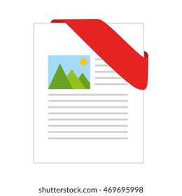 format type file document jpg pdf image red label  picture vector illustration isolated