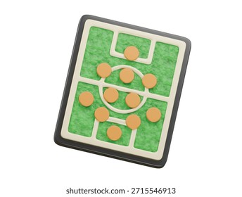 Icono de formación Ilustración 3D Render