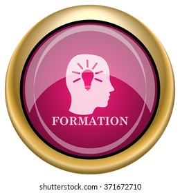 Formation icon. Internet button on white background. EPS10 vector.
