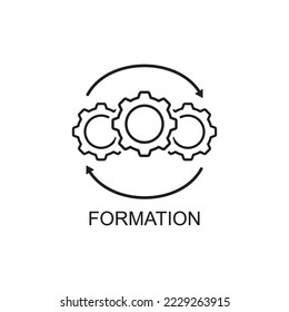 formation icon , system icon vector