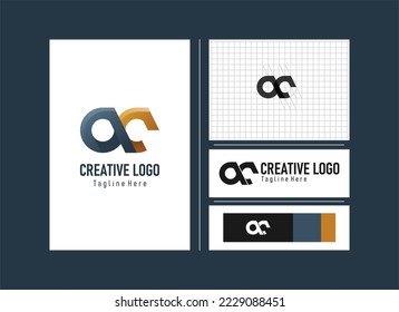 La formación del logotipo de la letra "AC" tiene un concepto dinámico, sencillo y elegante