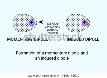 Formation of a momentary dipole and an induced dipole