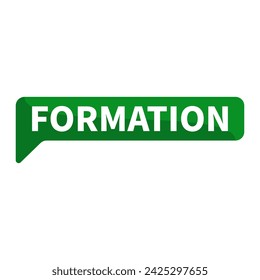 formation Text In Green Rectangle Shape For Strategy Plan Promotion Information Announcement Business Marketing Social Media
