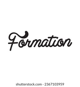 formation text on white background.