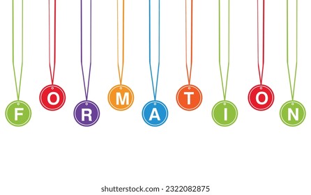 formation vector illustration on white background..eps