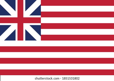 Former American Historic Vector Flag of the United States between 1776 and 1777 svg