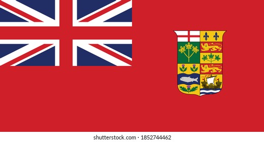 Former Canadian Historic Vector Flag of Canada between 1868 and 1921