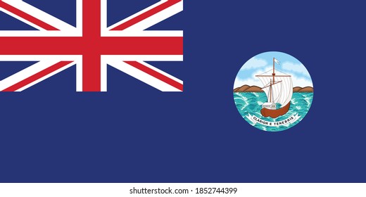 Former Grenadian Historic Vector Flag of Grenada between 1903 and 1967