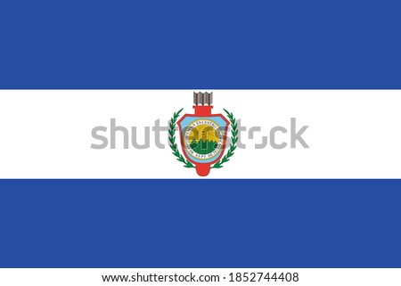 Former Guatemalan Historic Vector Flag of Guatemala between 1843 and 1851