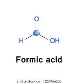 Formic acid, chemical formula of is the simplest carboxylic acid.
