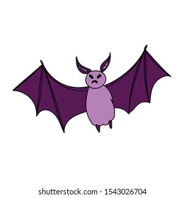 formidable purple bat in flight