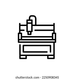Forming machine сolor line icon. Metal work. Pictogram for web page.