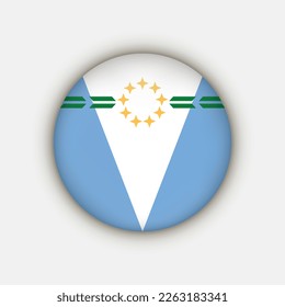 Bandera de Formosa. Provincias de Argentina. Ilustración vectorial.