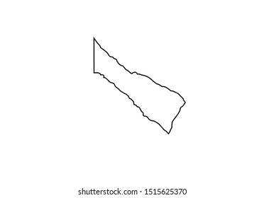 Formosa outline map Argentina province country state