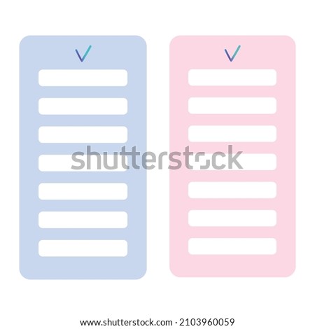 Forms for filling out notes,schedules and plans