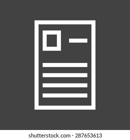 Forms, report, questionaire icon vector image. Can also be used for education, academics and science. Suitable for use on web apps, mobile apps, and print media.
