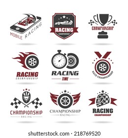 Formula 1 icon set, sport icons and sticker