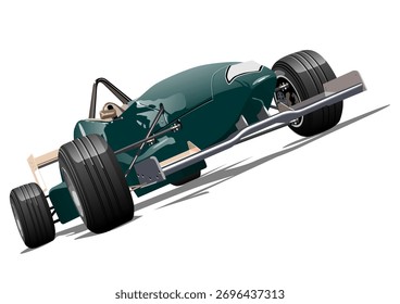 Formula 1 race car. Available EPS-10 vector format separated by groups and layers with transparency effects for one-click repaint