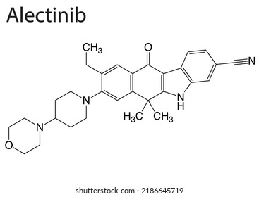 Formula of anticancer drug Alectinib