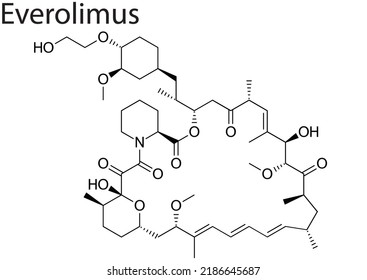 Formula Of Anticancer Drug Everolimus