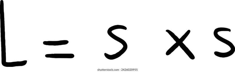 Formula Basic Shape Area Square