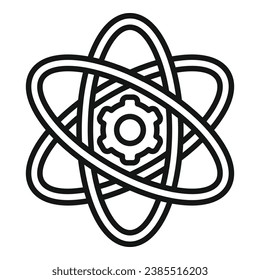 Formula for best realization icon outline vector. Vision training. Ability goal
