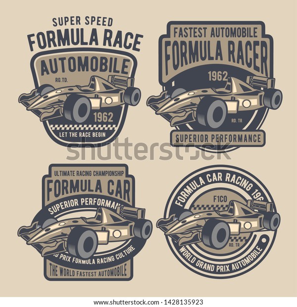 Formula Car Badge Logo\
Design