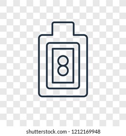 Formula concept vector linear icon isolated on transparent background, Formula concept transparency concept in outline style