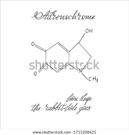 formula drawing with the text adrenochrome