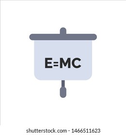 Formula, Education, Presentation, School  Flat Color Icon. Vector icon banner Template. Vector Icon Template background