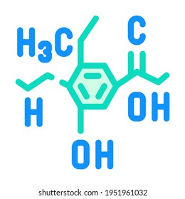 formula food additives color icon vector. formula food additives sign. isolated symbol illustration