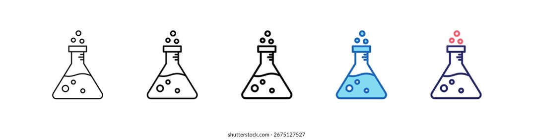 Formula Icon In 5 Different Styles Set Collection.