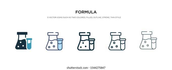 formula icon in different style vector illustration. two colored and black formula vector icons designed in filled, outline, line and stroke style can be used for web, mobile, ui