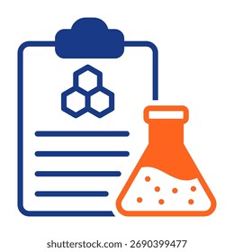 Icono de la fórmula Ilustración vectorial de color mezclado