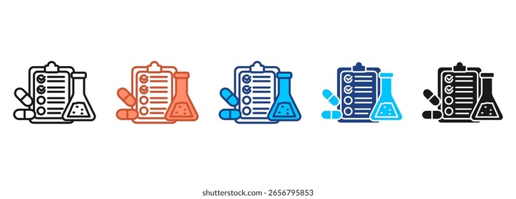 Formula Icon Set Multiple Style Collection